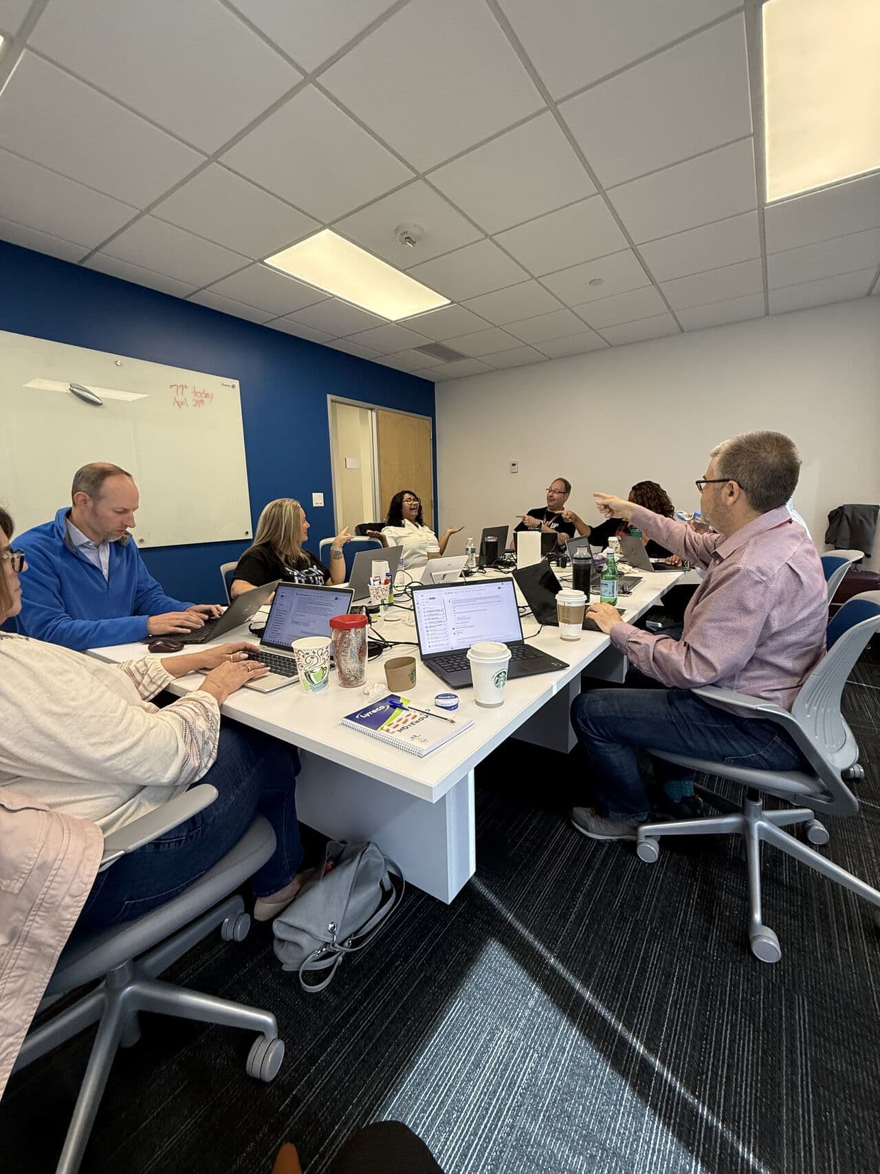 colleagues working together