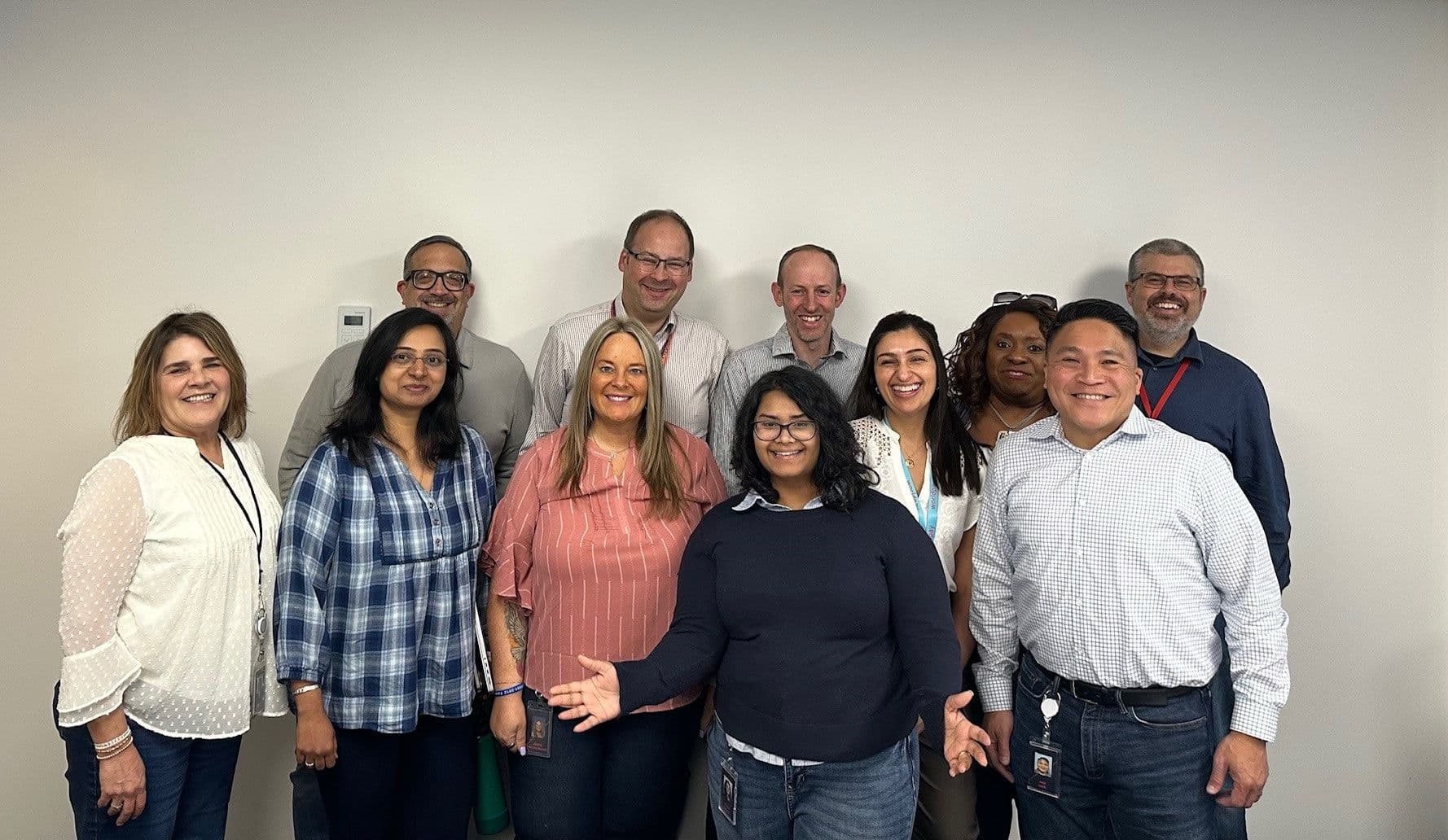 technology colleagues in office setting