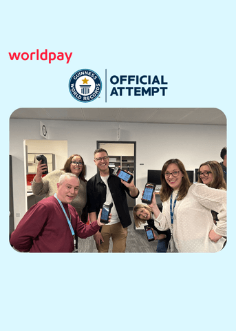 Colleagues together with credit card payments