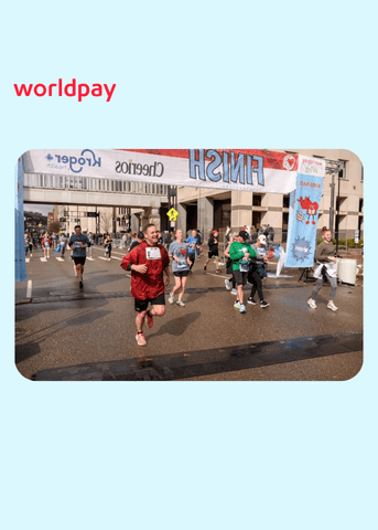 people running a race