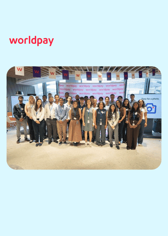 group of graduates in office