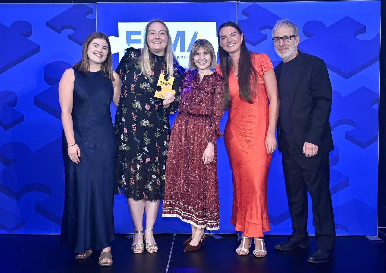 group receiving award